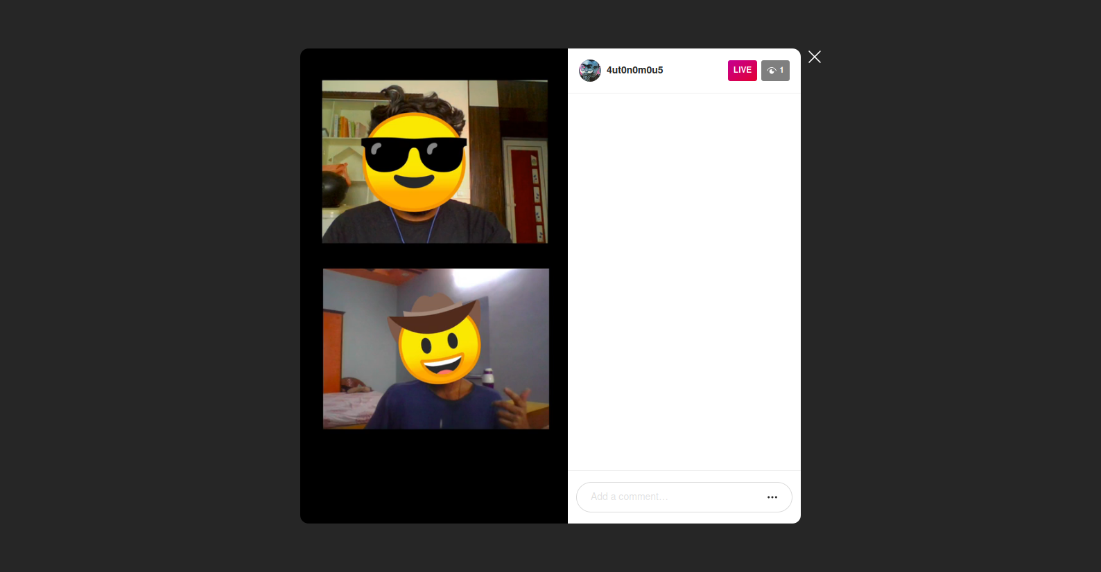 Streaming your calls in Instagram Lice
